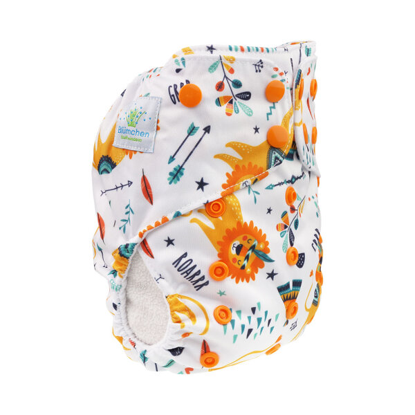 Taschenwindel V2 Druckis Schläfriger Löwe