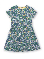 Skaterkleid Bl&uuml;ten blau