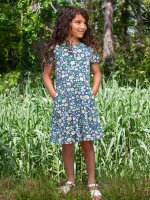 Skaterkleid Bl&uuml;ten blau