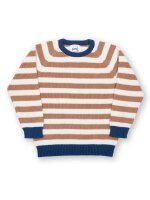 Strickpullover Streifen braun