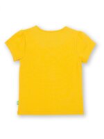 T-Shirt Herz Bl&uuml;ten gelb