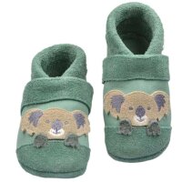 Lederpuschen rutschfest Koala distel