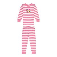Long John Pyjama Kakadu Streifen pink