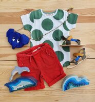 T-Shirt Punkte khaki