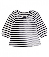 Selly Langarmshirt Streifen navy