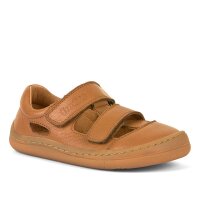 Barefoot Sandale Doppelklett cognac