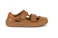 Barefoot Sandale Doppelklett cognac