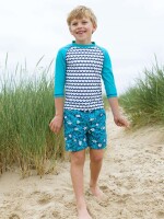 Schwimmshirt Wellen UV50+