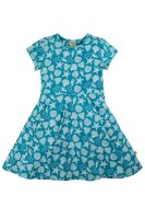 Spring Skater Kleid Muscheln Camper blau