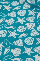 Spring Skater Kleid Muscheln Camper blau