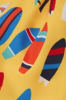 Badeshorts Surfboards gelb