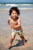 Badeshorts Surfboards gelb