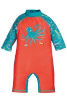 Schwimmanzug Oktopus orange UV40+