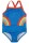 Badeanzug Regenbogen cobalt