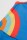 Badeanzug Regenbogen cobalt