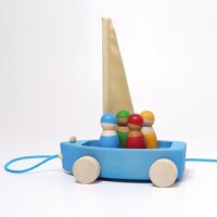 Gro&szlig;er Strandsegler + 4 M&auml;nnchen