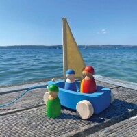 Gro&szlig;er Strandsegler + 4 M&auml;nnchen