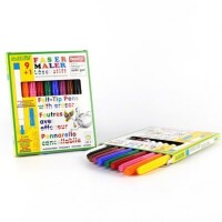 Fasermaler 9+1 L&ouml;schstift