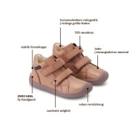 Walk Klettschuhe Tex caramel