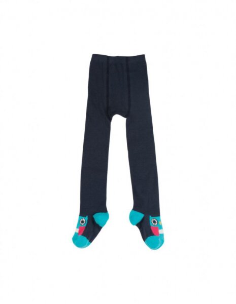 Strumpfhose Eule navy