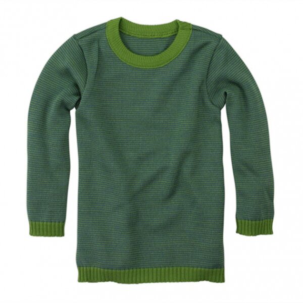Basic-Pullover grün melange