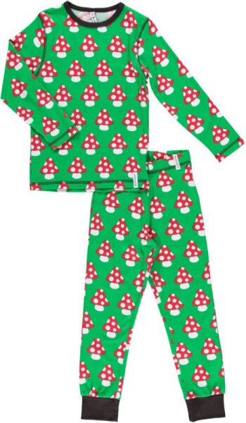 Pyjama Pilze grün