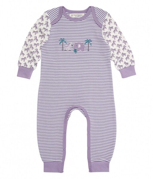 Wayan Overall m. Umschlagbund Zebra mauve