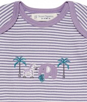 Wayan Overall m. Umschlagbund Zebra mauve