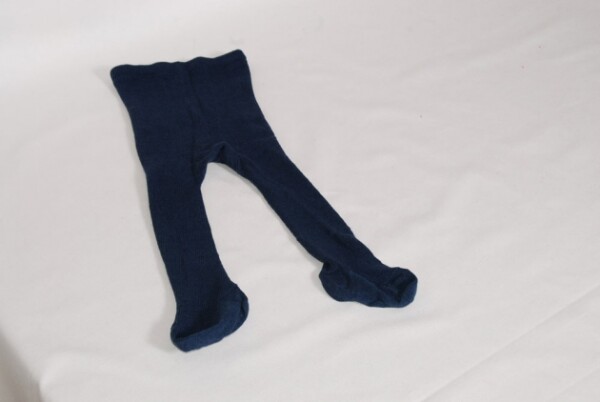 Kinderstrumpfhose BW/Wolle marine