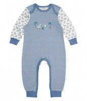 Wayan Overall m. Umschlagbund Zebra blau