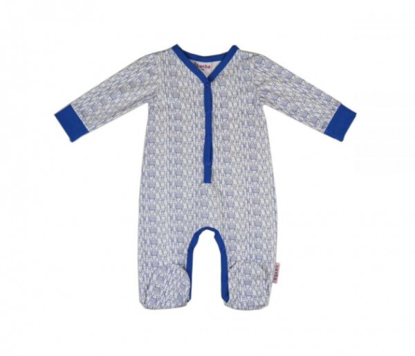 Baba Babywear Overall m. Fuß Roboter