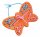 Fädel Schmetterling orange