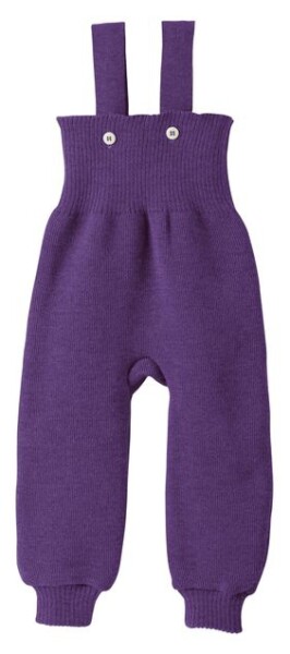 Strick-Trägerhose pflaume