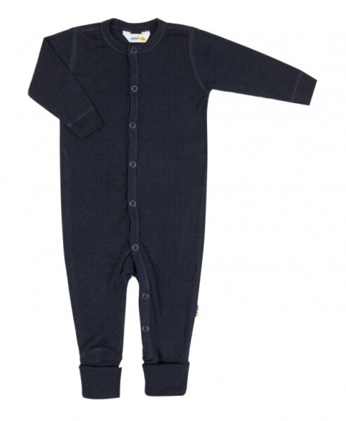Basic Overall mit Umschlagbund Wolle marine