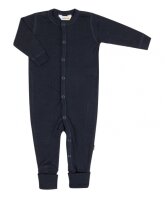 Basic Overall mit Umschlagbund Wolle marine