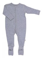 Basic Overall mit Umschlagbund Wolle grau