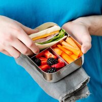 LunchBots Trio Edelstahl natur