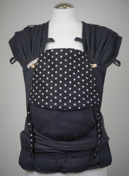 Fräulein Hübsch WrapCon Babysize schwarz Sterne