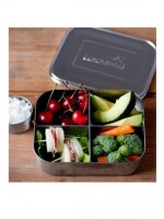 LunchBots Quad Edelstahl natur