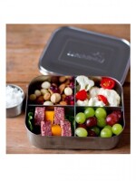 LunchBots Quad Edelstahl natur