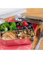 LunchBots Quad Edelstahl natur