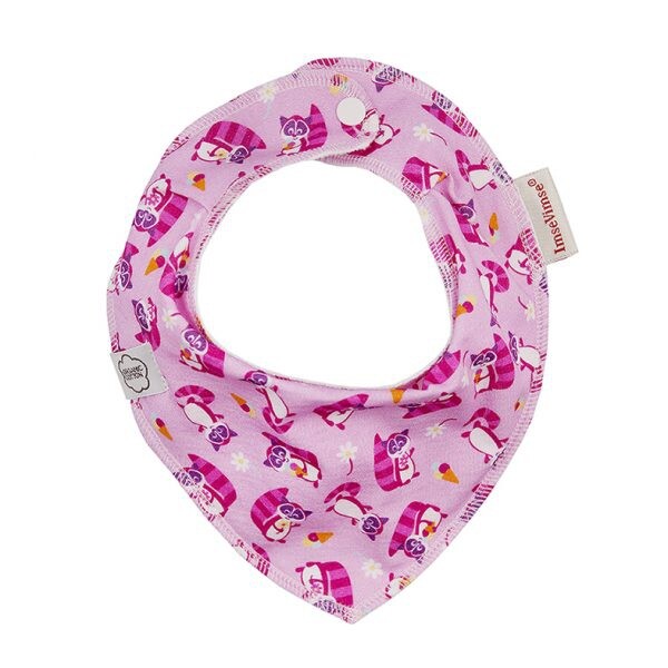 Bandana Lätzchen Pink Racoons