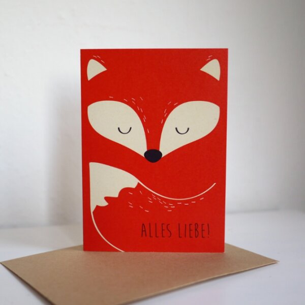 TellMe Berlin Postkarte Fuchs