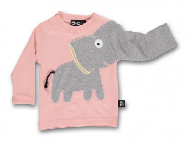 Ubang Langarmshirt Baby Elefant summer blush
