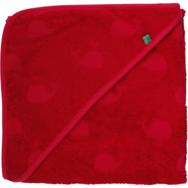 Kapuzenhandtuch 100x100 Wale red