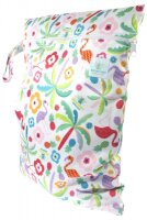 Blümchen wasserdichter Windelsack Flamingo