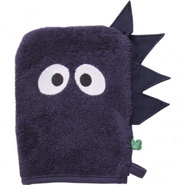 Waschhandschuh Drache navy