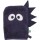 Waschhandschuh Drache navy