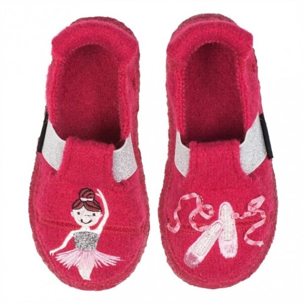 Hausschuhe Ballett fuchsia