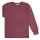 Shirt Langarm Knopfleiste Wolle Baumwolle pflaume-natur